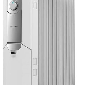 Cecotec Radiador Eléctrico de Aceite ReadyWarm 11000 Space. 11 Módulos, Bajo Consumo, 2500 W, 3 Niveles, Recogecables, Sistema de Seguridad, Ruedas, 25 m2