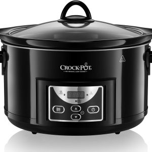 CrockPot SCCPRC507B Olla de cocción Lenta Digital para preparara Multitud de Recetas, 230 W, 4.7 litros, 4.7L Slow Cooker
