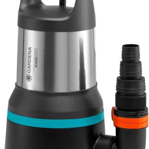 Gardena Bomba sumergible de aguas residuales 20000 aquasensor: bomba sumergible con un caudal de 20 000 l/h, para partículas de suciedad de hasta 35 mm, innovador Aquasensor, 750 W (09044-20)
